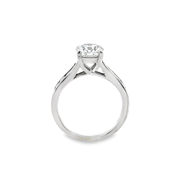 Lab Grown Platinum Diamond Engagement Ring