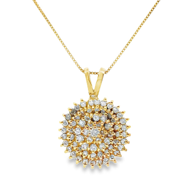 Yellow Gold Diamond Fashion Pendant