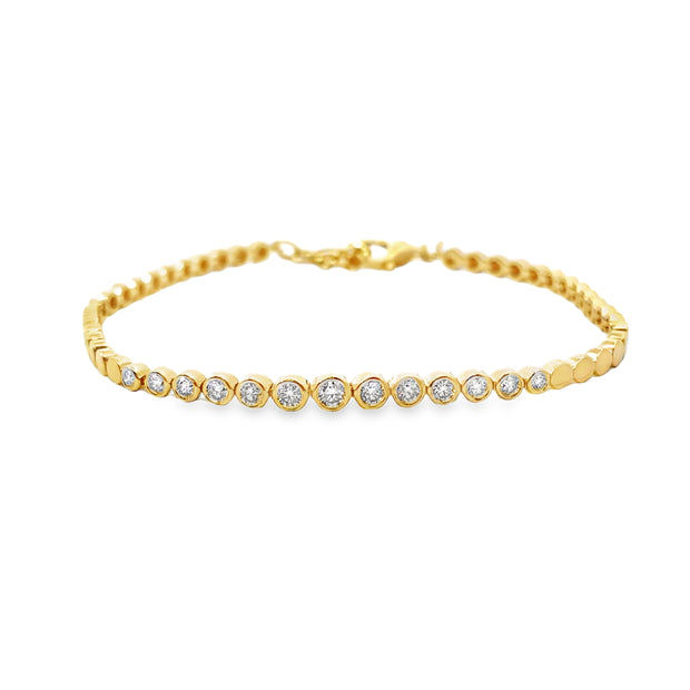 Yellow Gold Diamond Fashion Bracelet
