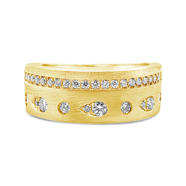Yellow Gold Diamond Fashion Band