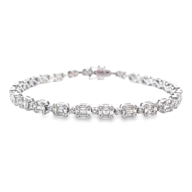 White Gold Diamond Fashion Bracelet