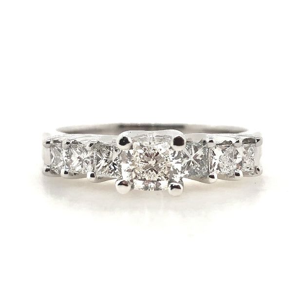 Forevermark Platinum Cushion Cut Diamond Engagement Ring