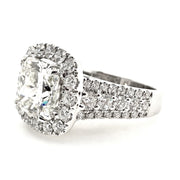 White Gold Halo Engagement Ring