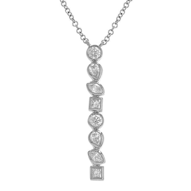 White Gold Diamond Fashion Necklace