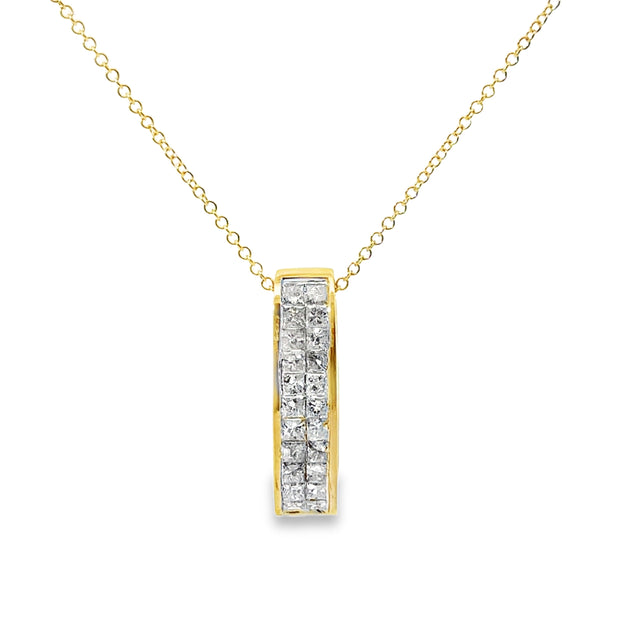 Yellow Gold Diamond Slider Pendant
