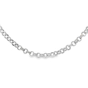 White Gold Double Rolo Chain