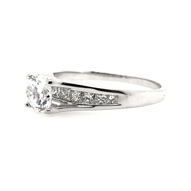 White Gold Diamond Engagement Ring