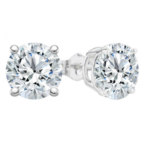 Forevermark 1.04 Cttw. White Gold Diamond Solitaire Earrings