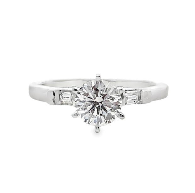 Lab Grown Platinum Diamond Engagement Ring