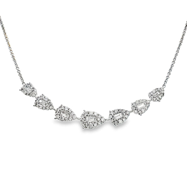 White Gold Diamond Fashion Necklace
