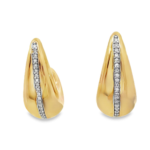 Yellow Gold Diamond Fashion Earrings