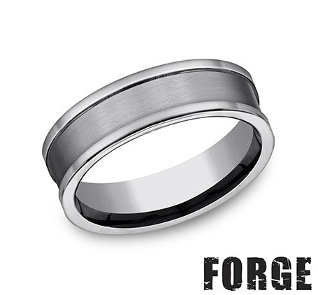 Benchmark Tungsten Men's Wedding Band