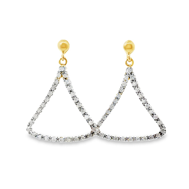 EARRINGS-YELLOW GOLD FANCY EARRINGS NOT HOOPS