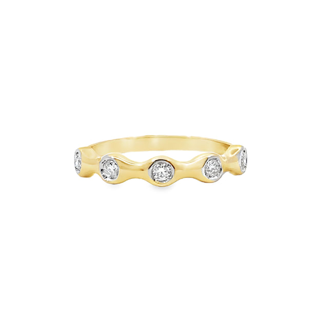 Yellow Gold Diamond Fashion Band