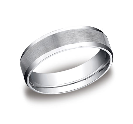 Benchmark White Gold Men's Wedding Band