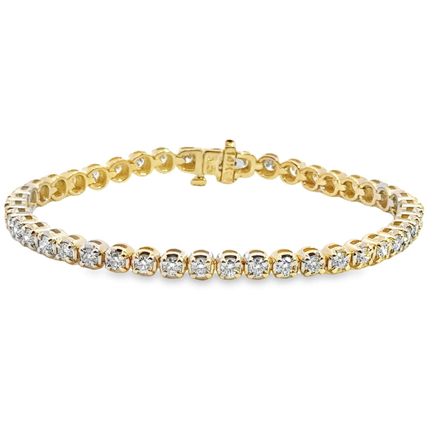 Forevermark Yellow Gold 3.96 Cttw. Diamond Tennis Bracelet