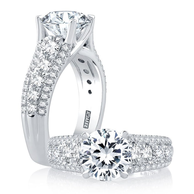 A. JAFFE Diamond Engagement Ring