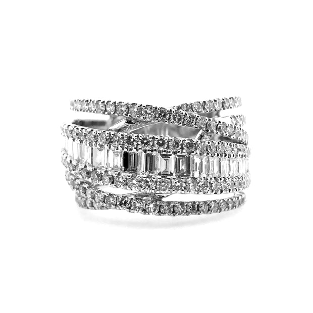 White Gold Diamond Fashion Ring