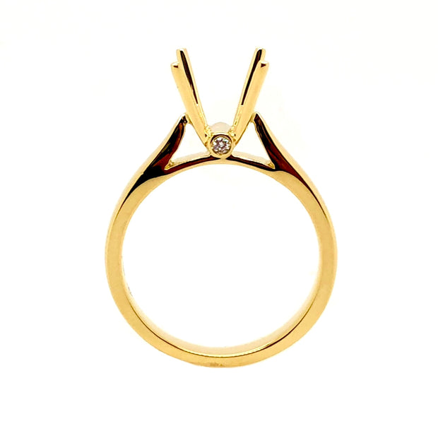 Yellow Gold Solitaire Engagement Ring