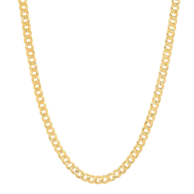 Yellow Gold Flat Curb Chain