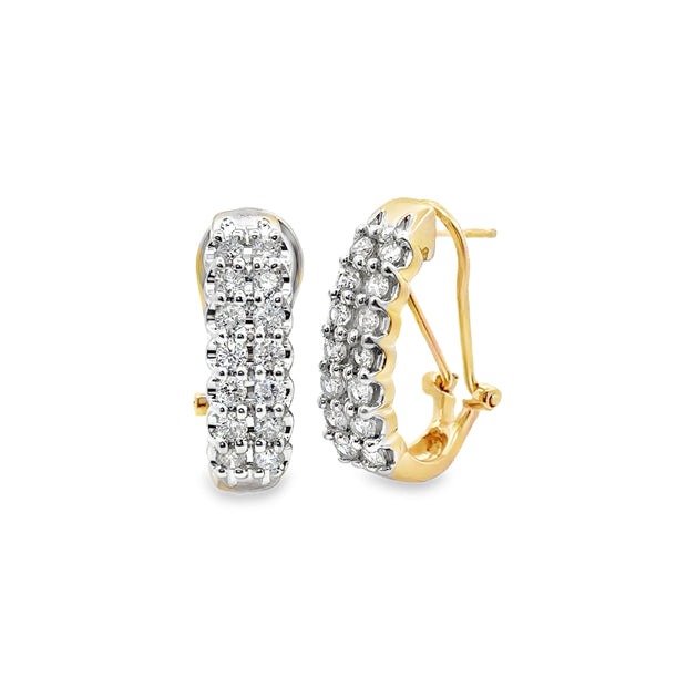 Yellow Gold Diamond Fashion Earrings