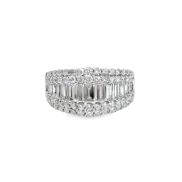 White Gold Diamond Fashion Ring