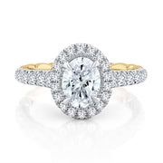 A. JAFFE Halo Engagement Ring