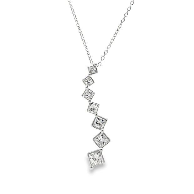 White Gold Diamond Journey Pendant