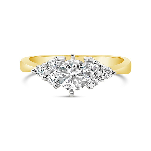 Lab Grown Yellow Gold Diamond Engagement Ring