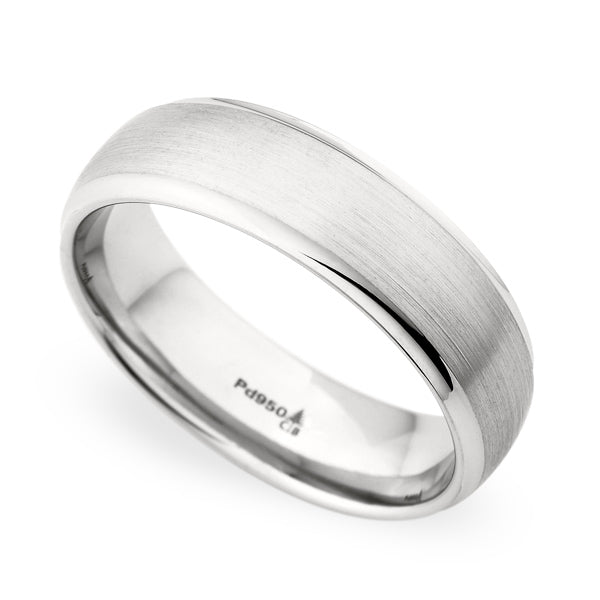 Christian Bauer White Gold Men's Wedding Band