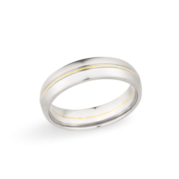 Christian Bauer Platinum/Yellow Gold Men's Wedding Band