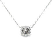 Lab Grown 1.19 Ct. White Gold Diamond Solitaire Necklace