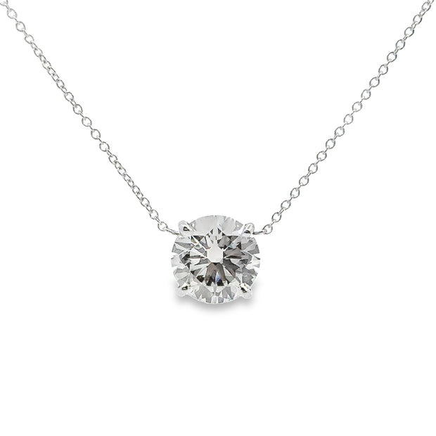Lab Grown 1.19 Ct. White Gold Diamond Solitaire Necklace