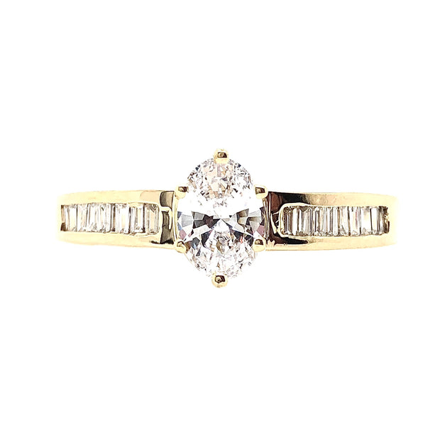 Yellow Gold Diamond Engagement Ring