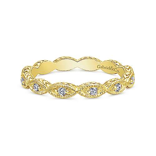GABRIEL & CO "Stackable" Wedding Band
