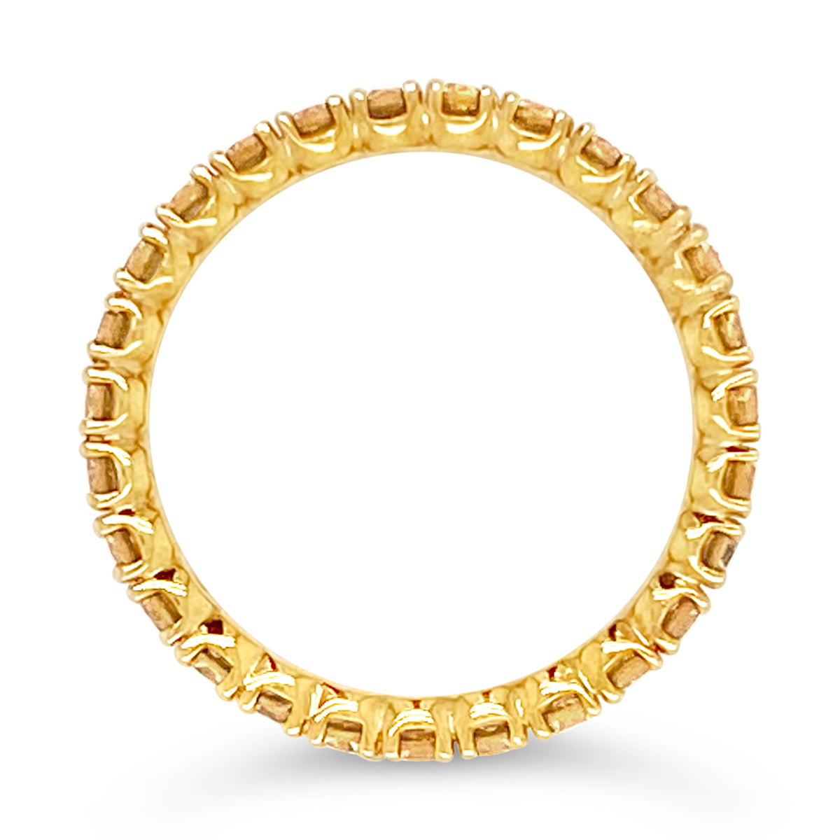 Yellow Gold Yellow Sapphire Eternity Band
