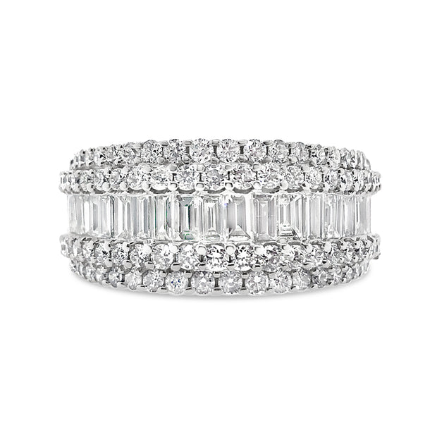 White Gold Diamond Fashion Ring