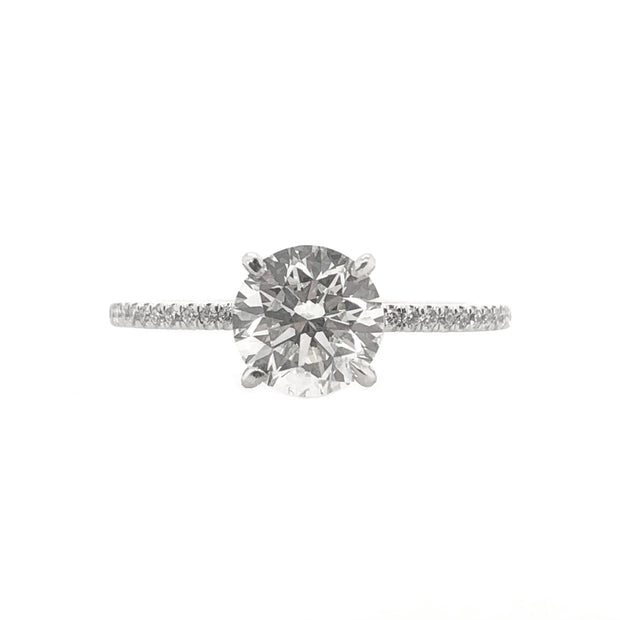 Lab Grown Platinum Diamond Engagement Ring