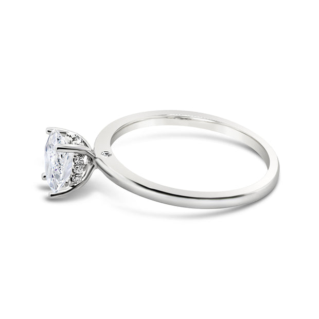 White Gold Solitaire Engagement Ring