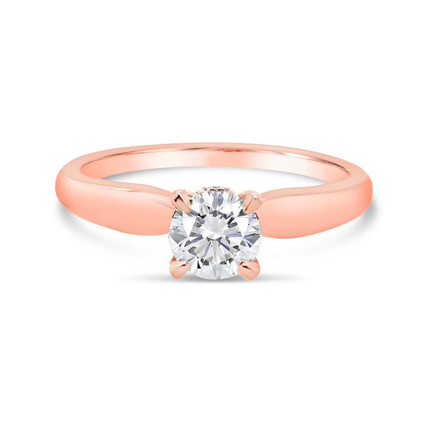 Rose Gold Solitaire Engagement Ring