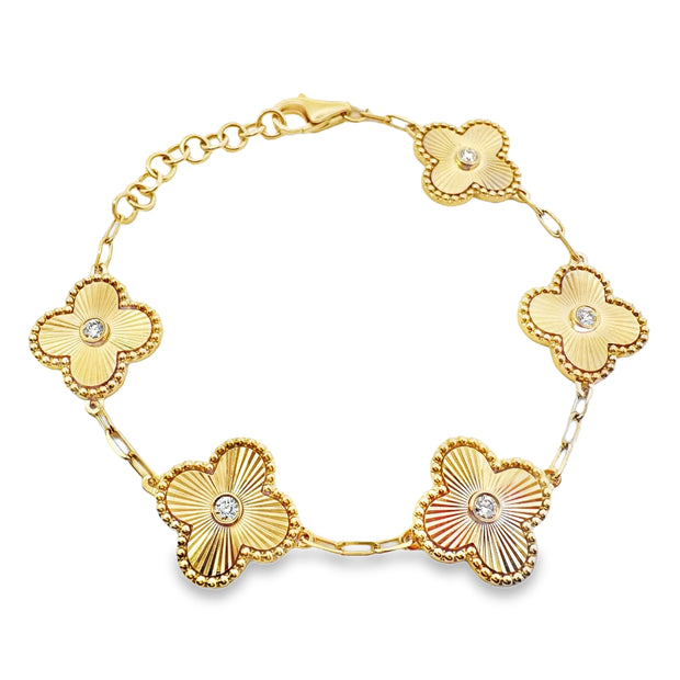 Yellow Gold Diamond Fashion Bracelet