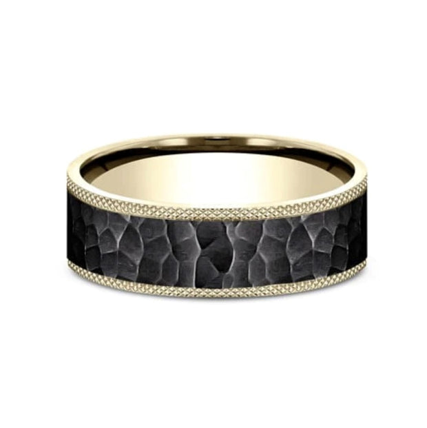 Benchmark Yellow Gold/Titanium Men's Wedding Band