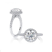 A. JAFFE Halo Engagement Ring