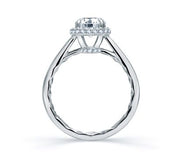 A. JAFFE Halo Engagement Ring