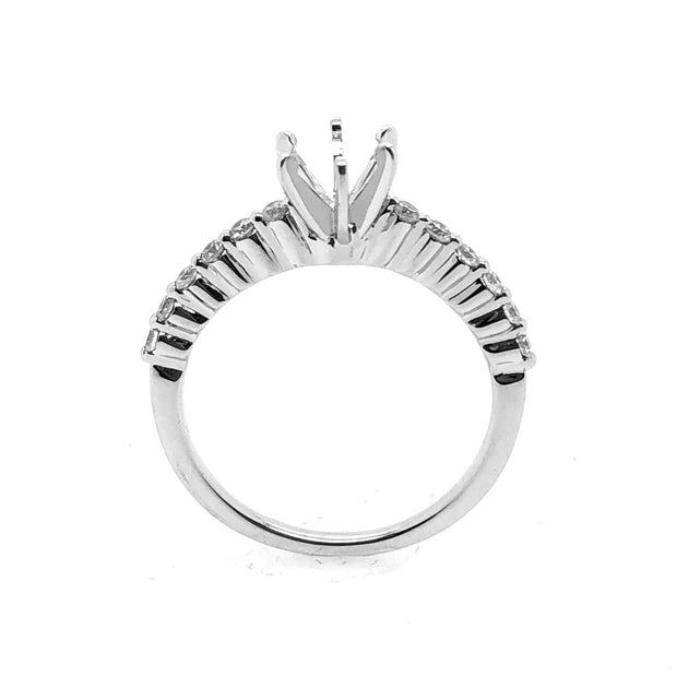 White Gold Diamond Engagement Ring