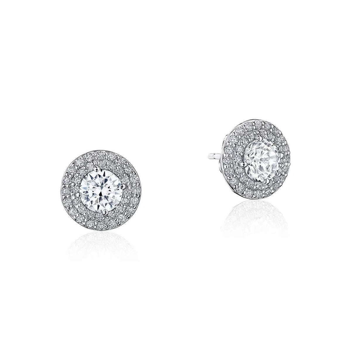 Lab Grown White Gold Diamond Halo Tacori 