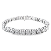 Lab Grown 21.30 Cttw. White Gold Diamond Tennis Bracelet