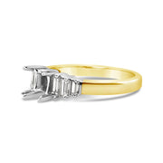 Yellow/White Gold Diamond Engagement Ring