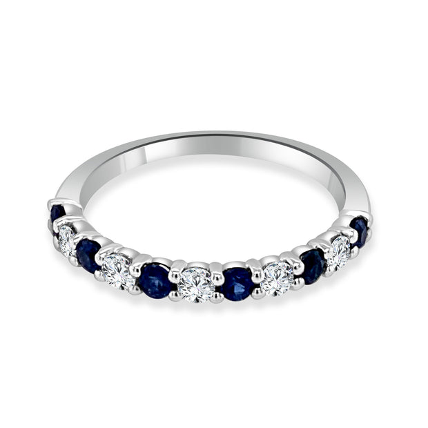 IMAGINE Sapphire and Diamond Wedding Band