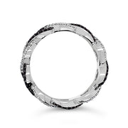 White Gold Black/White Diamond Eterntiy Band